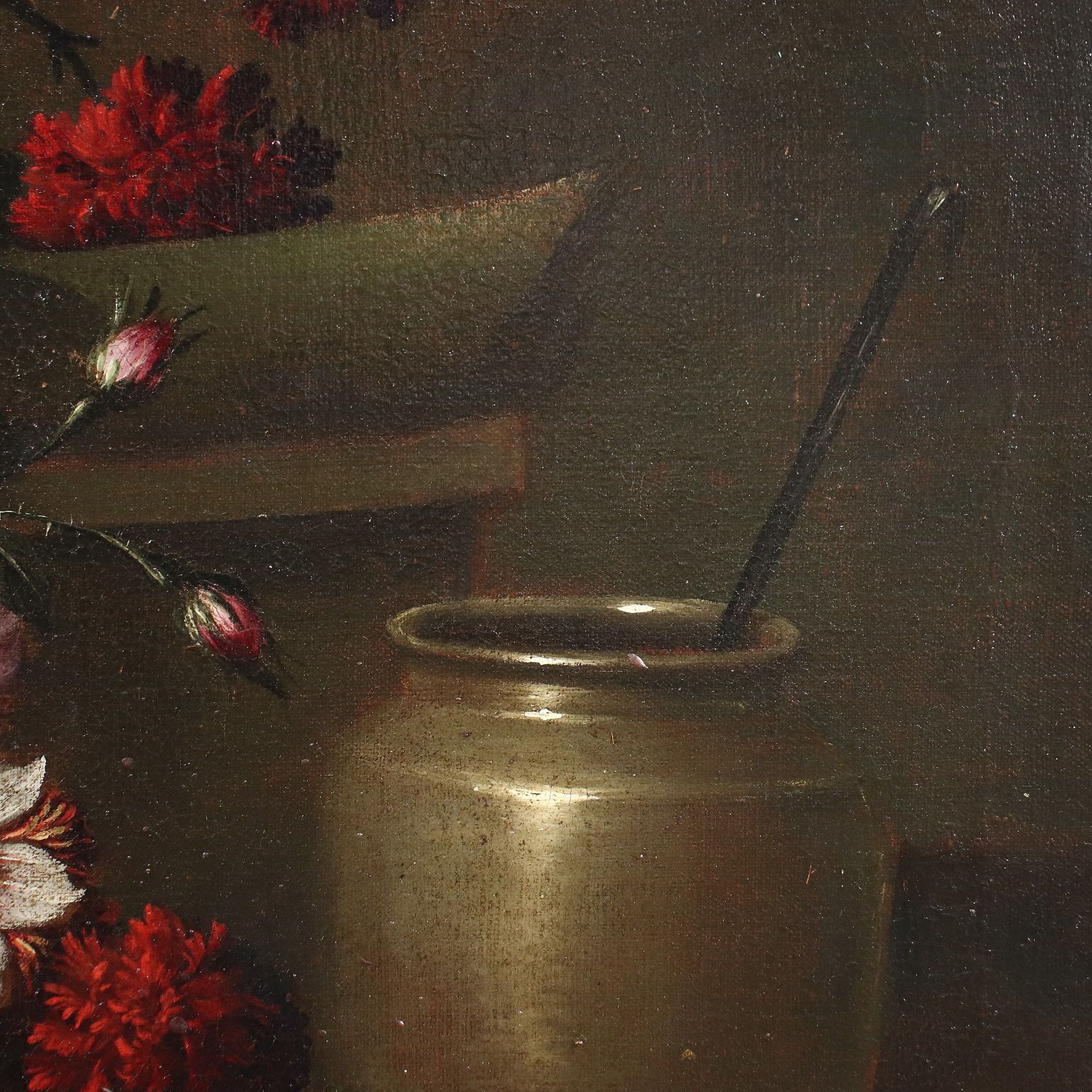 Antique Painting Still Life Oil On Canvas Italy XVII XVIII Century photo 6180.0