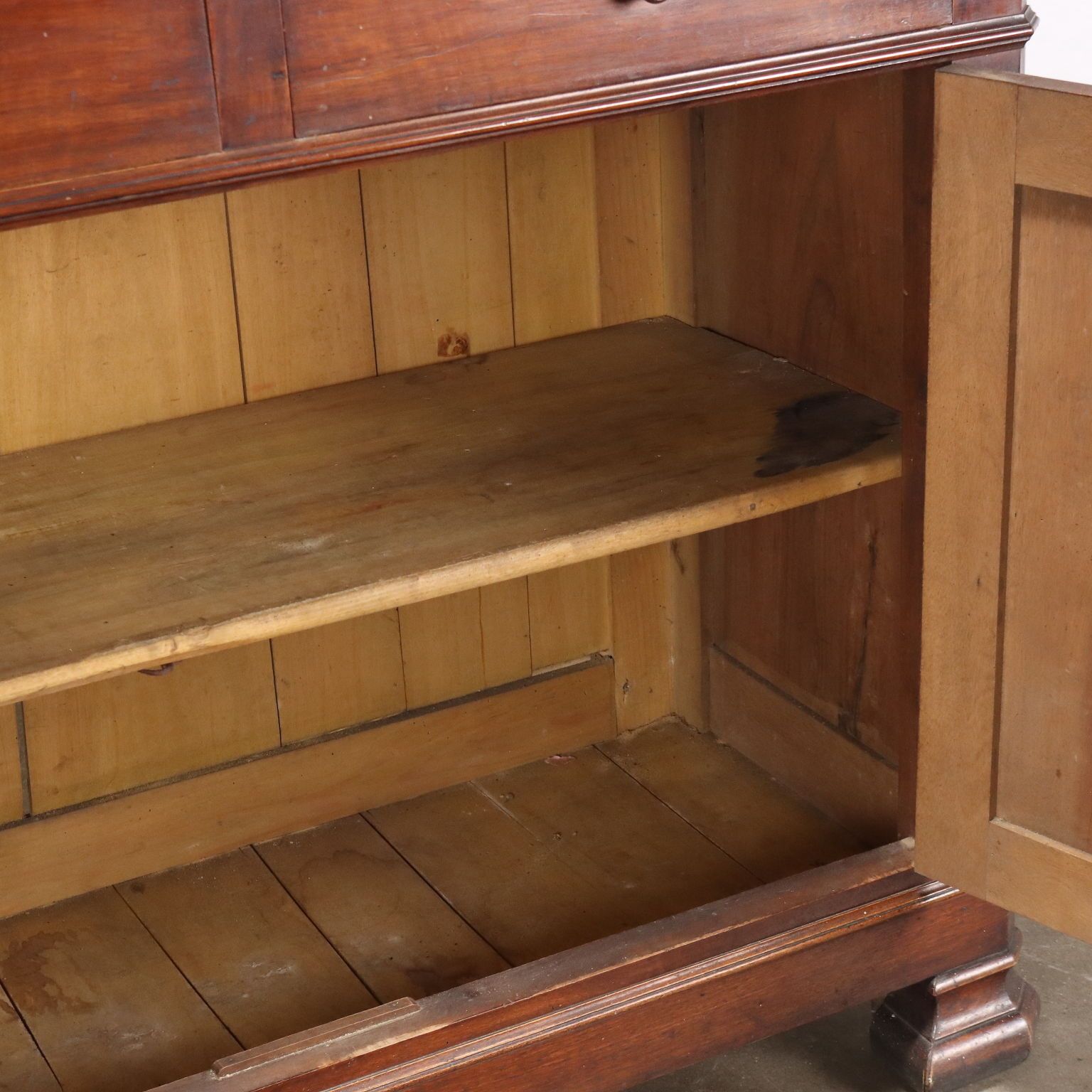 photo furniture Antique Bookcase Louis Philippe Walnut Italy XIX Century