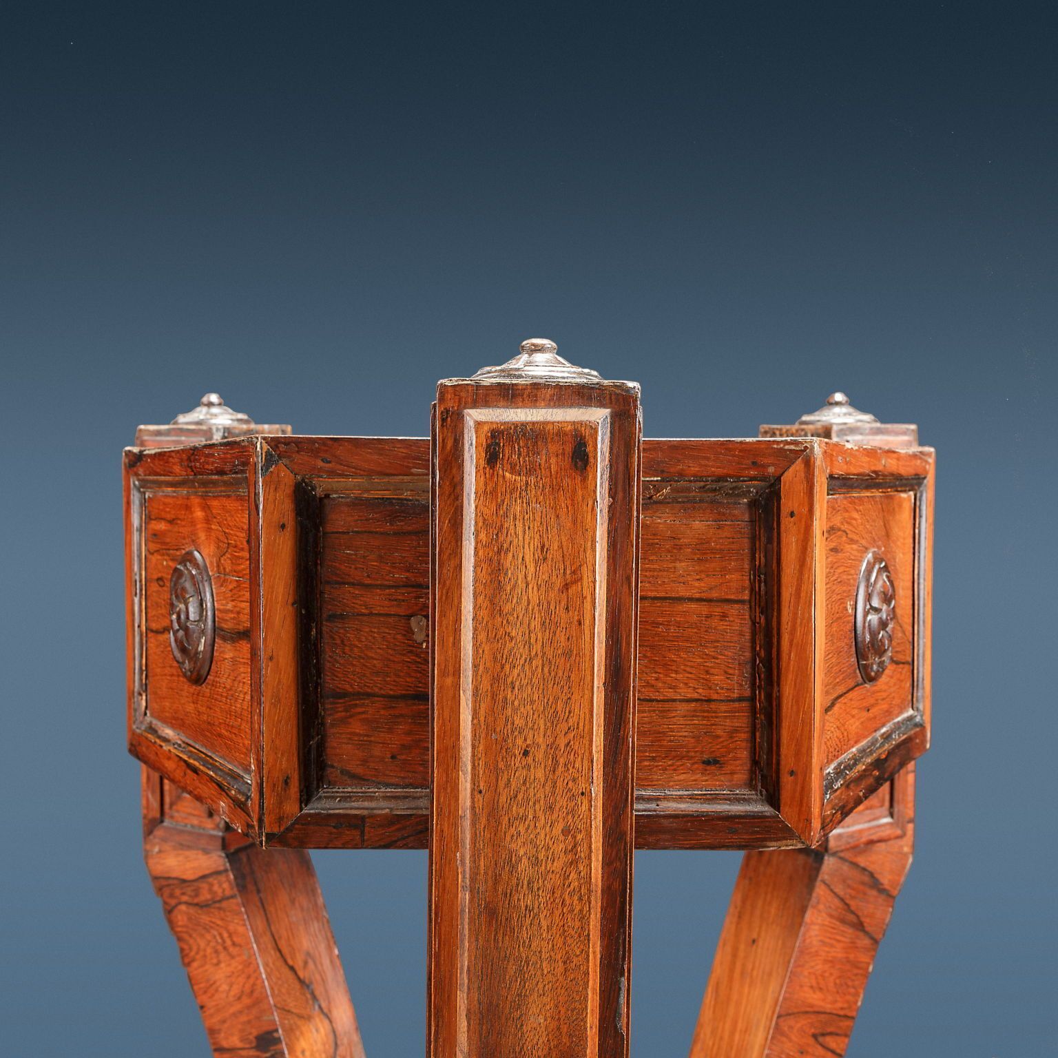 Pair Of Antique Trypods Rosewood England XIX Century photo furniture