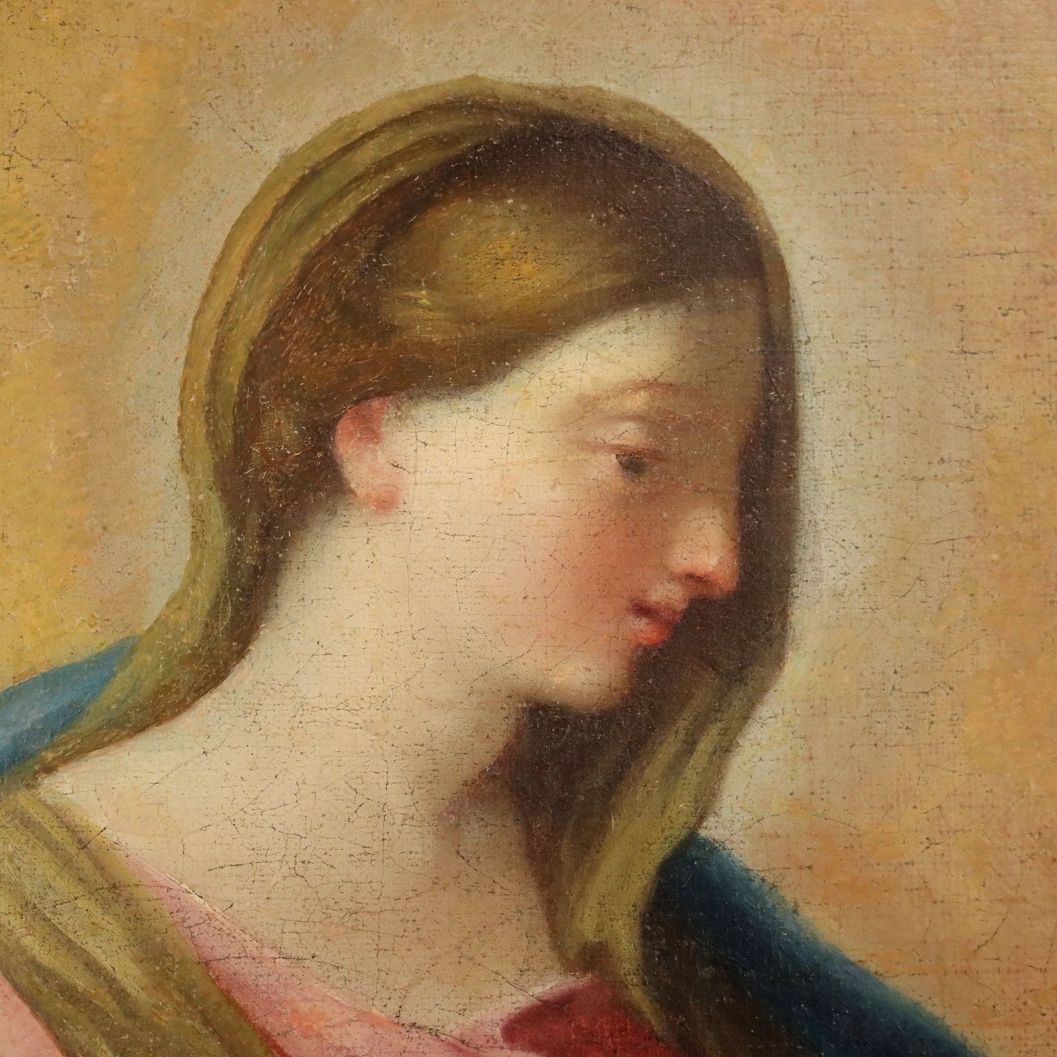 Religious Subject Oil On Canvas Italy XVII XVIII Century photo Art