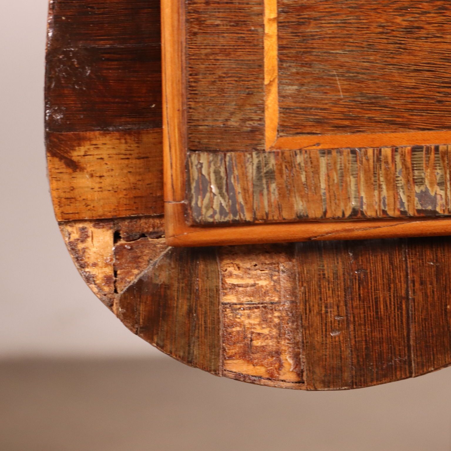 Ancient Neoclassical Writing Desk '700 Exotic Wood Veneer Silver Fir photo buy