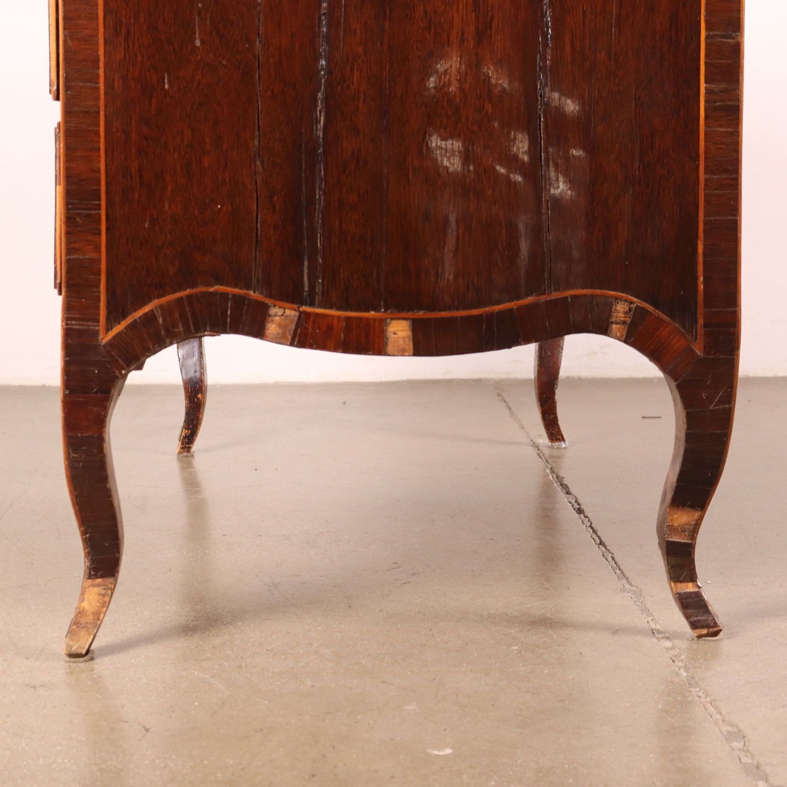 photo furniture Ancient Neoclassical Writing Desk '700 Exotic Wood Veneer Silver Fir