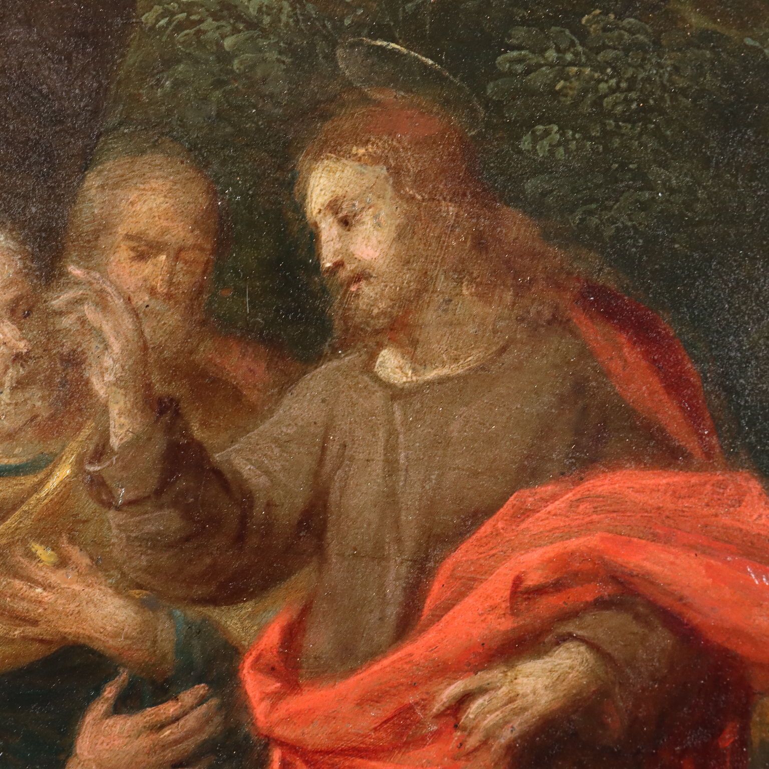 Ancient Painting Healing Scene '600 Oil On Copper photo Art