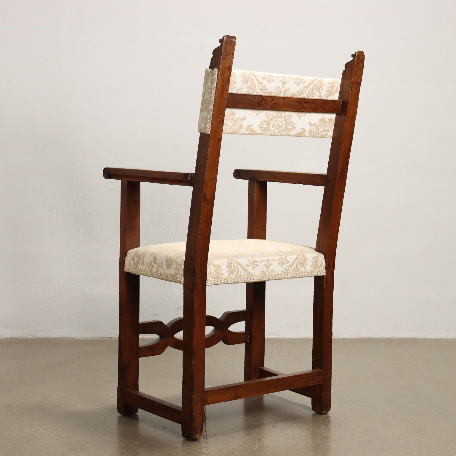 photo buy Group Of 3 Antique Armchairs And Chair Walnut Italy Early XIX Century