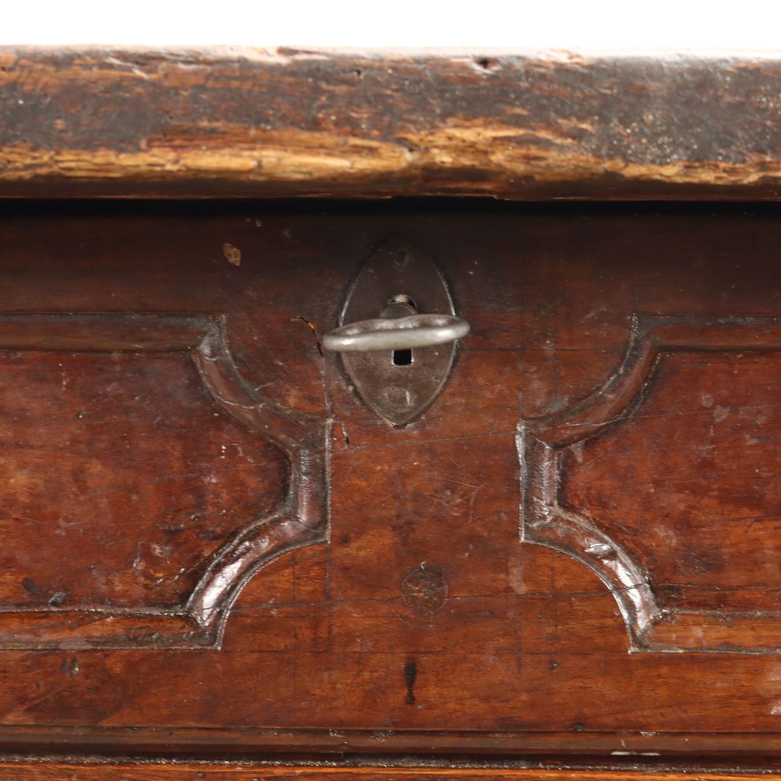 Antique Table Early XVIII Century Chestnut Shaped Feet Drawers photo vinterior