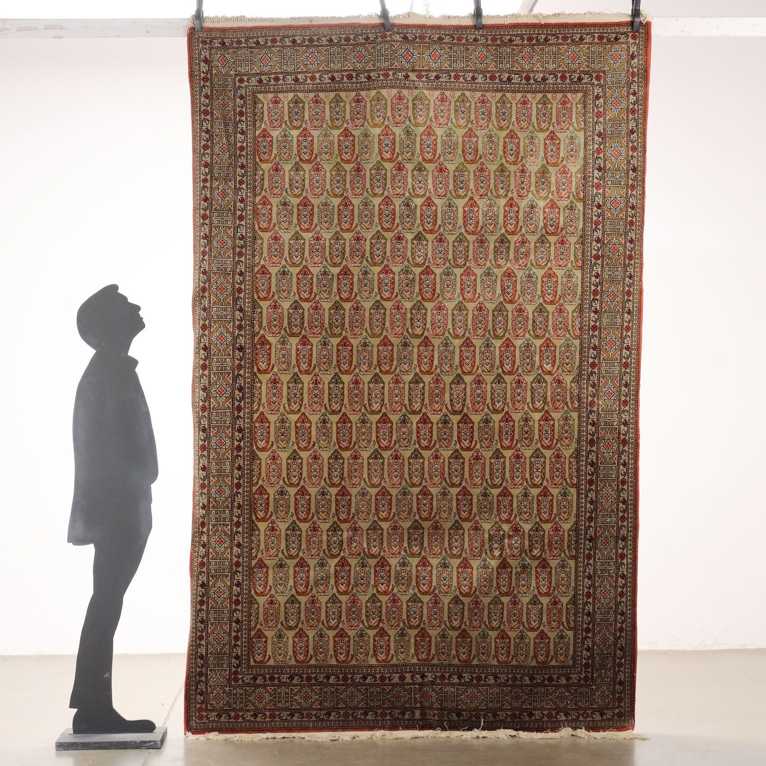 Antique Shirvan Carpet Wool Thin Knot Russia 111 X 71 In photo furniture