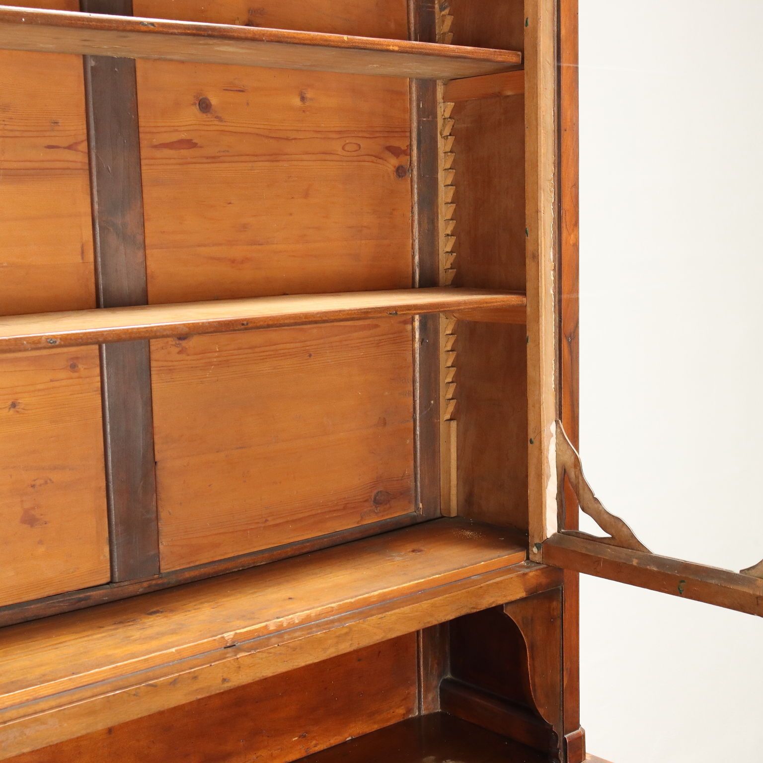 Antique Double Top Showcase With Drawers Walnut Italy XX Century photo 1360.0