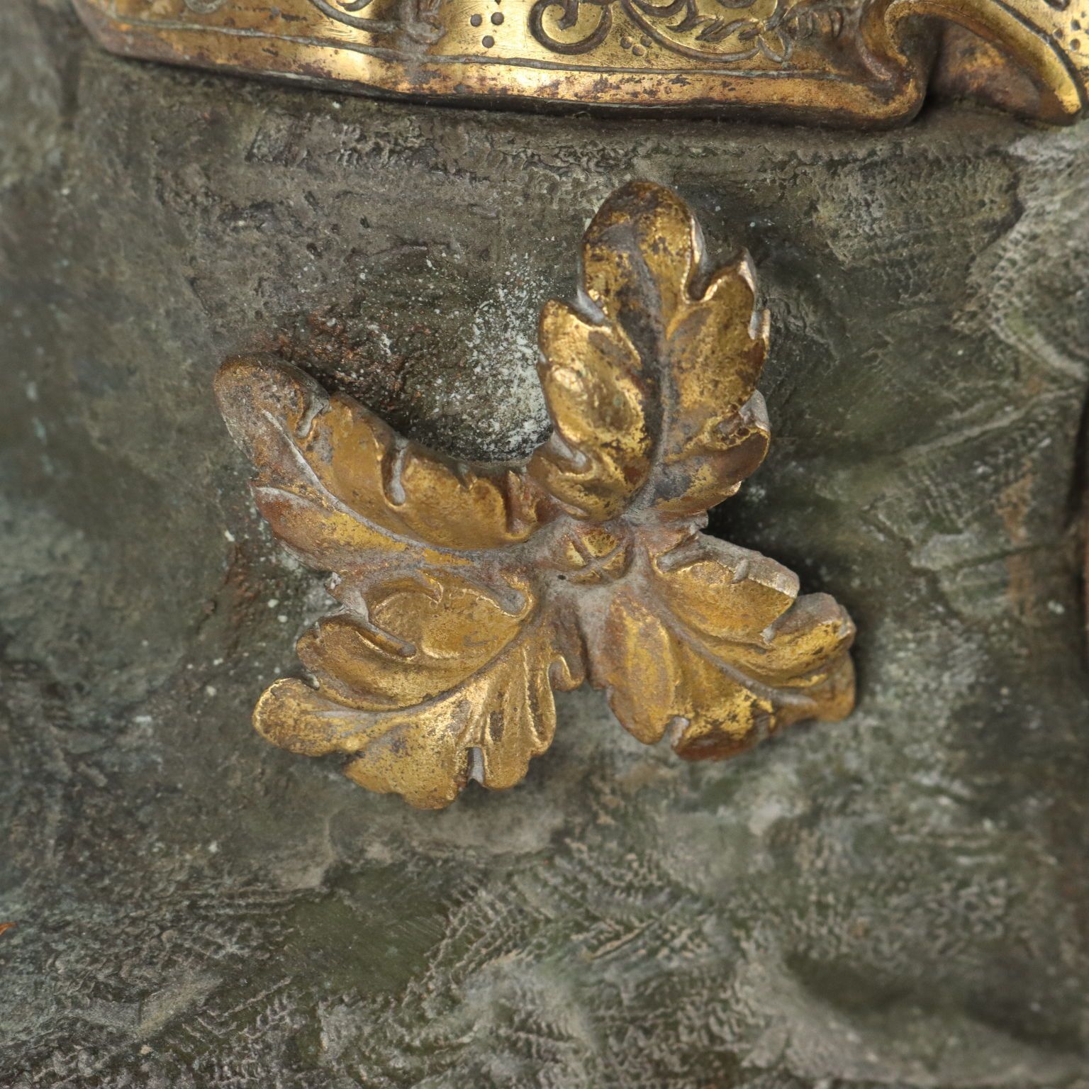 Antique Clock Gilded Bronze With Basement France XIX Century photo vintage