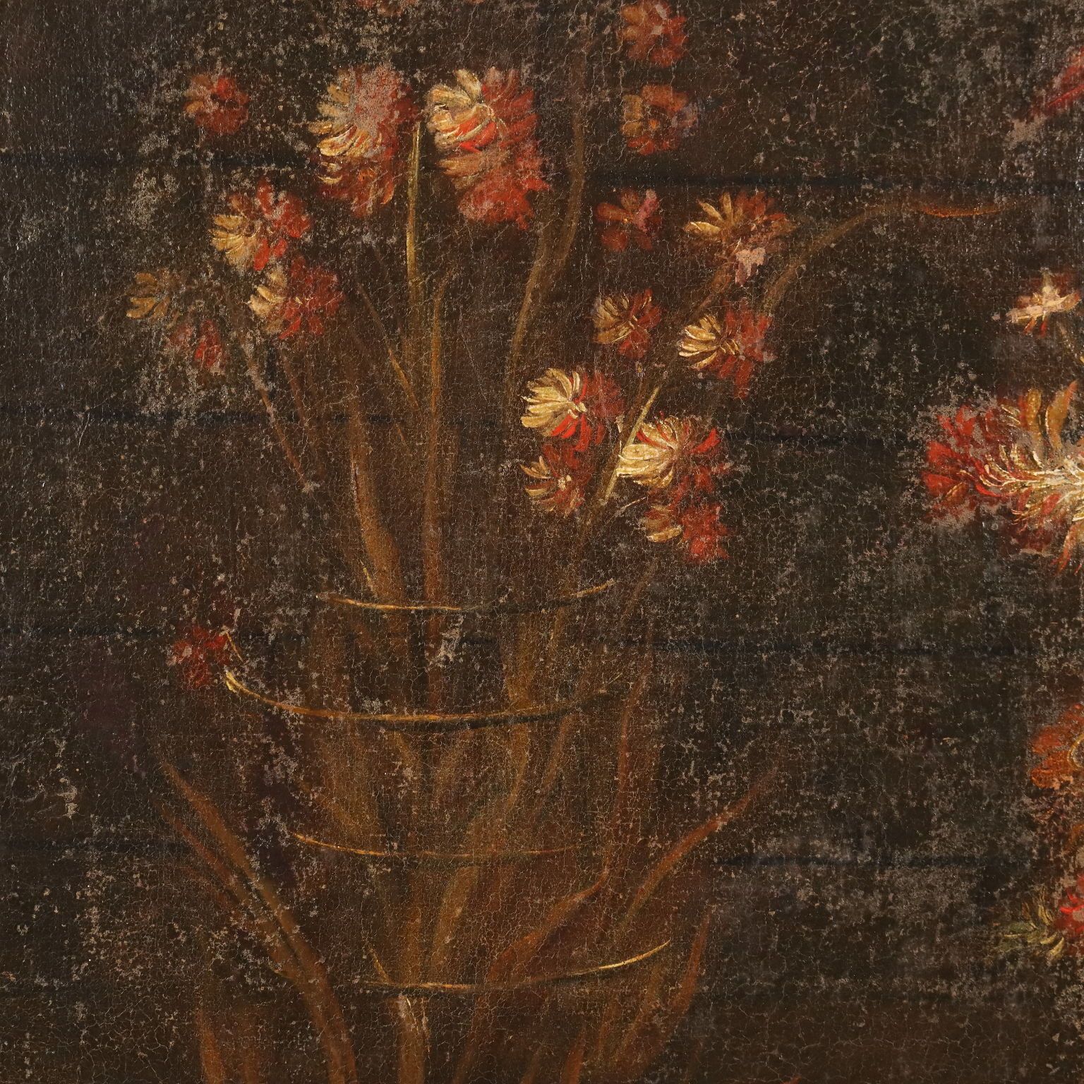 Antique Painting With Still Life Oil On Canvas Europe XVII Century photo 5190.0