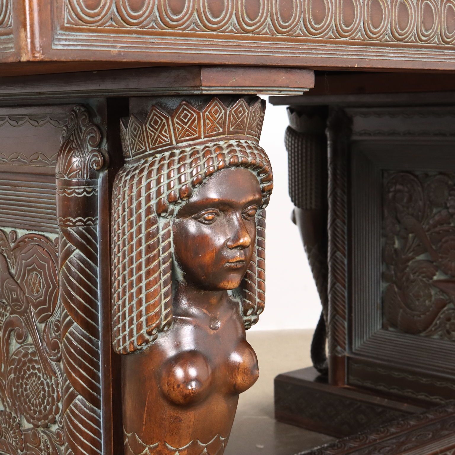 Antique Table Rino Galbiati Ethnic Style Italy XX Century photo buy