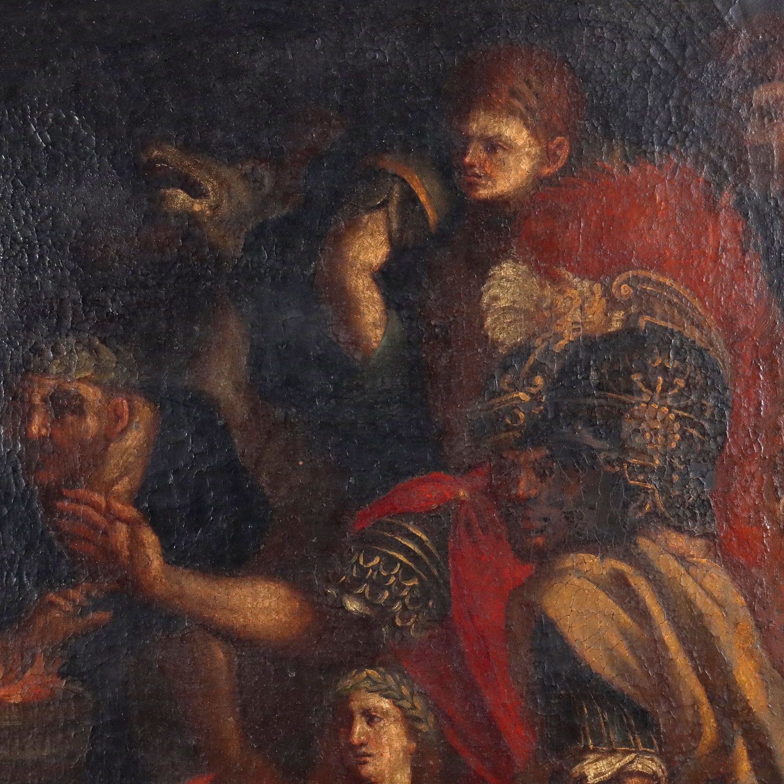 Antique Painting Religious Subject Oil On Canvas XVII Century photo buy