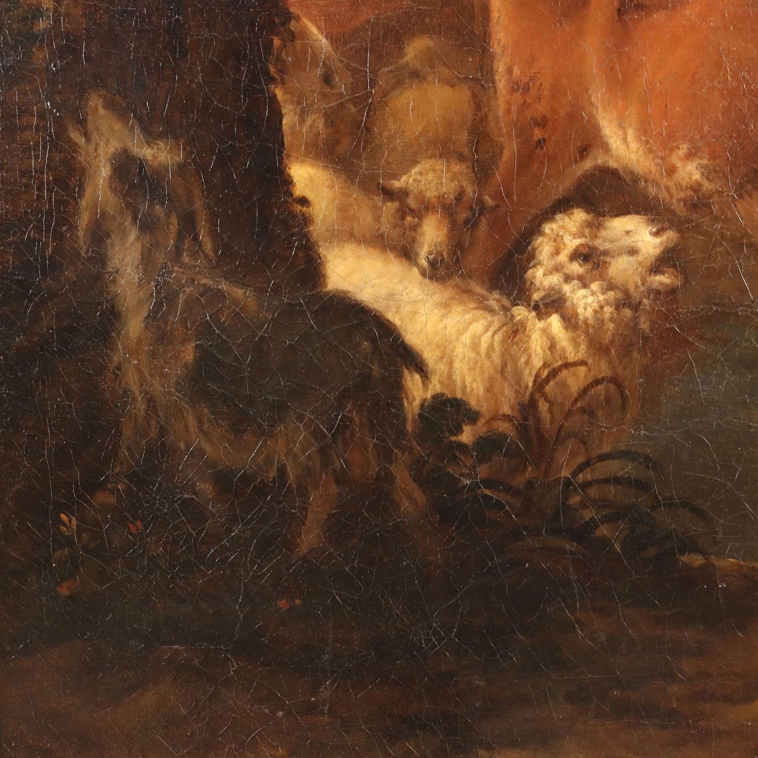 Antique Painting Michiel Caree Oil On Canvas Landscape XVIII Century photo buy