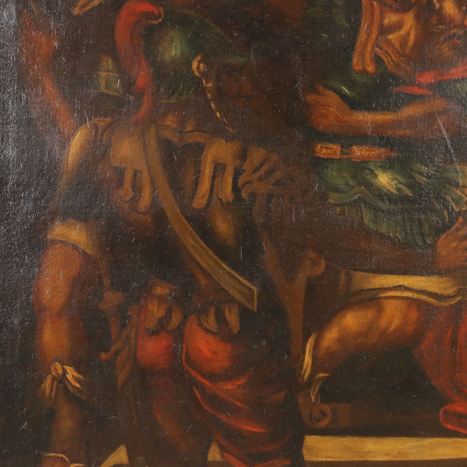 Antique Painting Religious Subject Oil On Canvas XVII Century photo buy