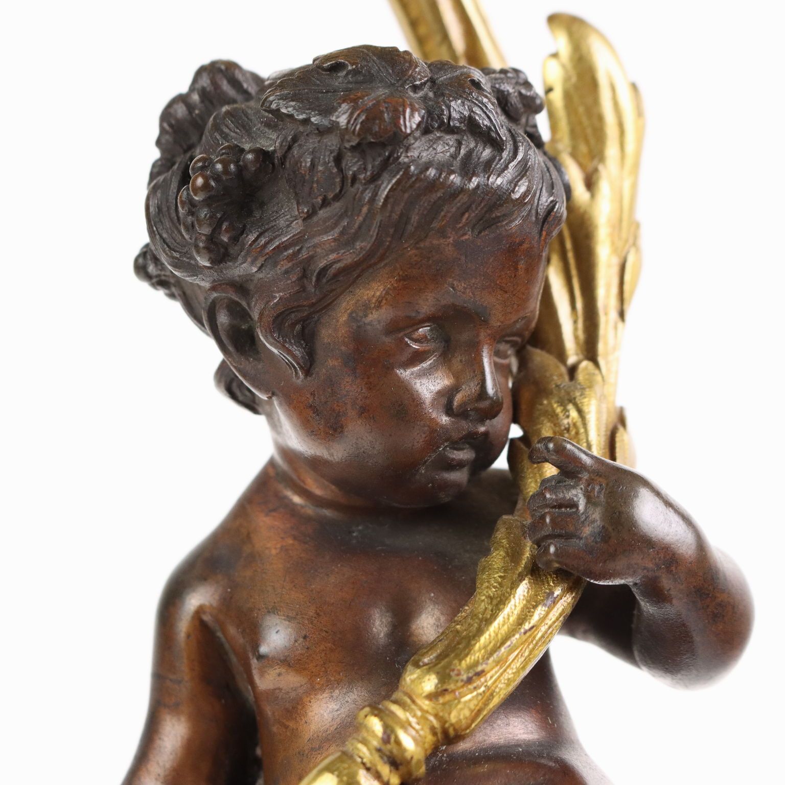 Antique Candelabra Bronze Black Marble Europe XIX Century photo buy
