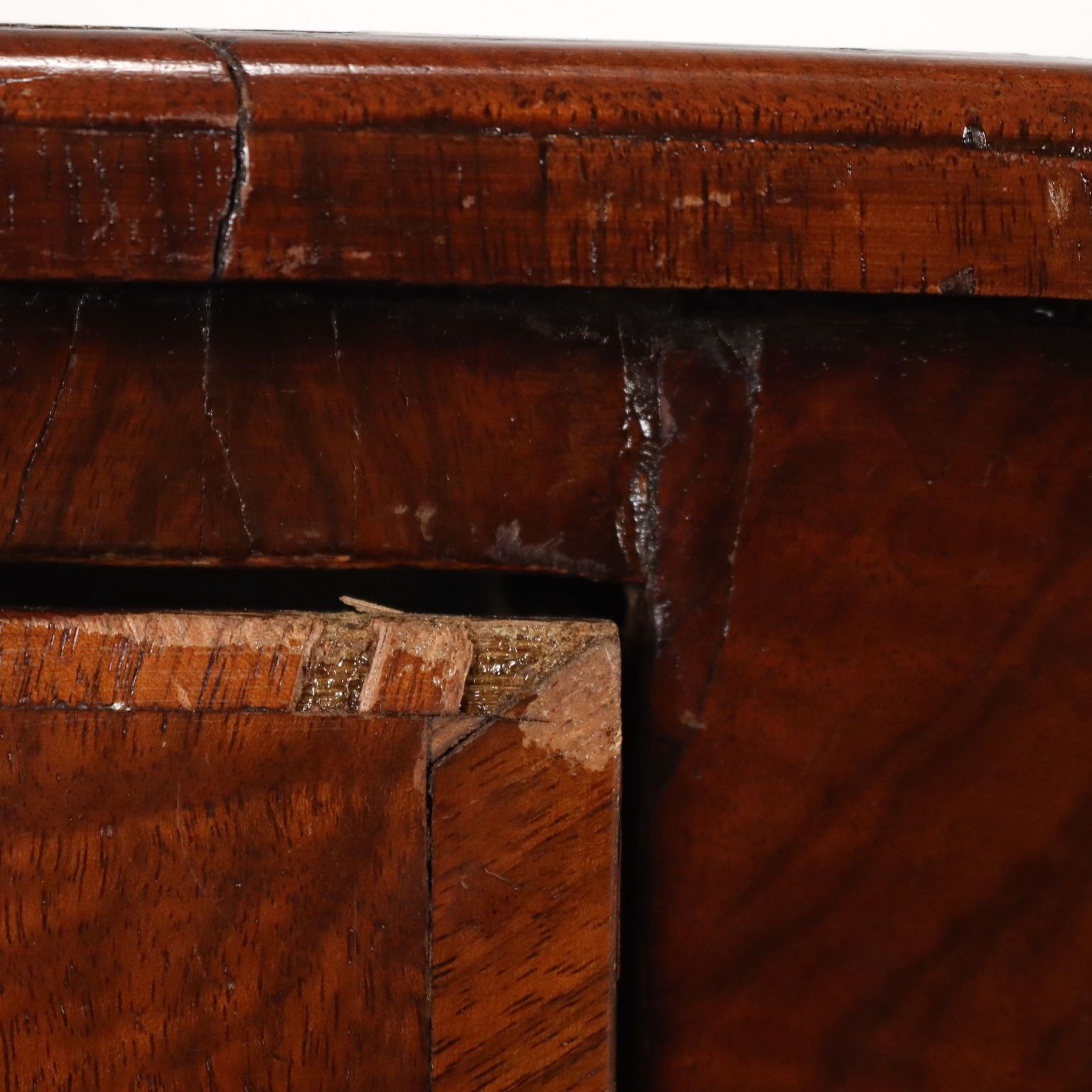 Antique Writing Desk Chippendale Walnut Oak Fir XVIII Century photo vinterior