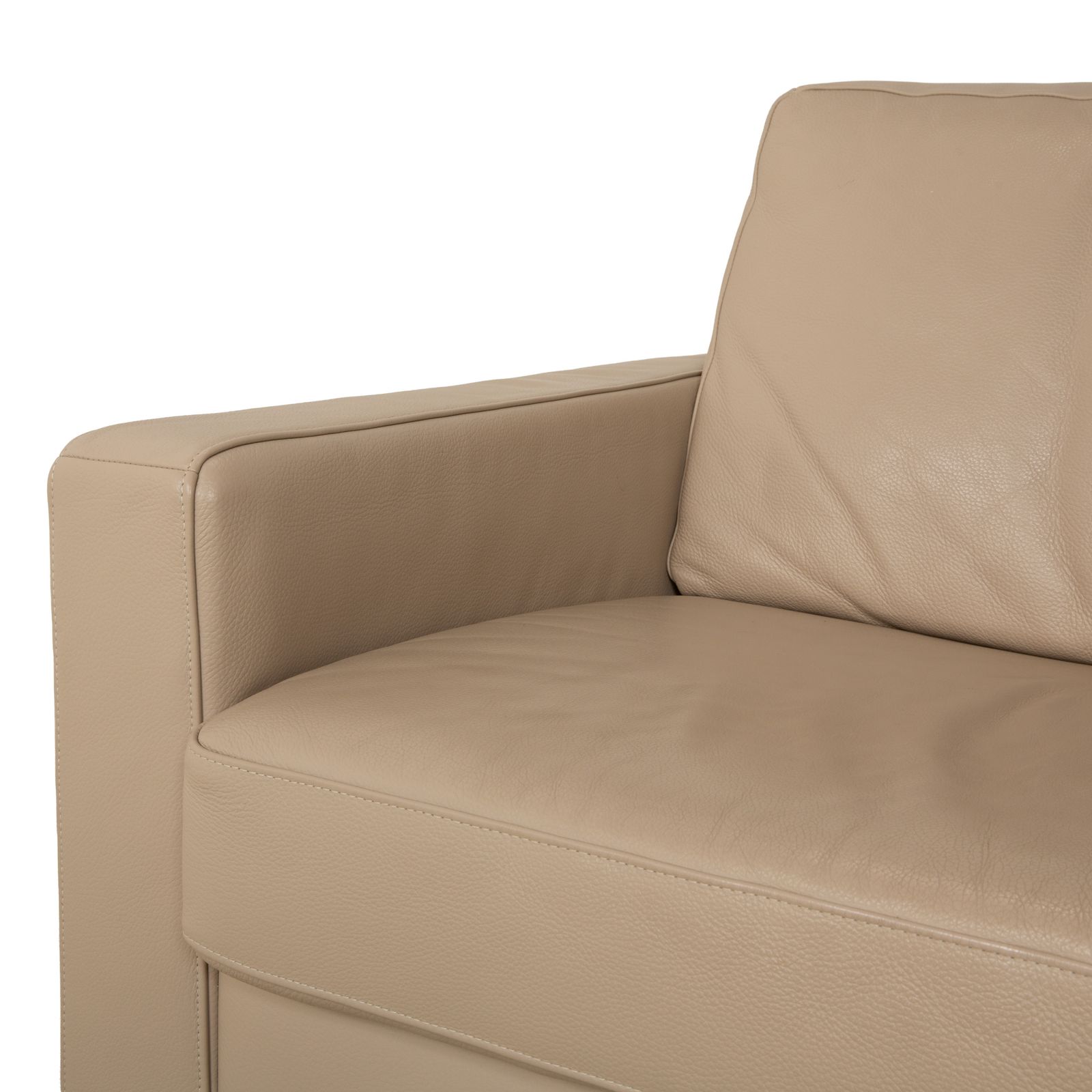 Canapé 3 places Ewald Schillig en cuir beige photo Mobilier