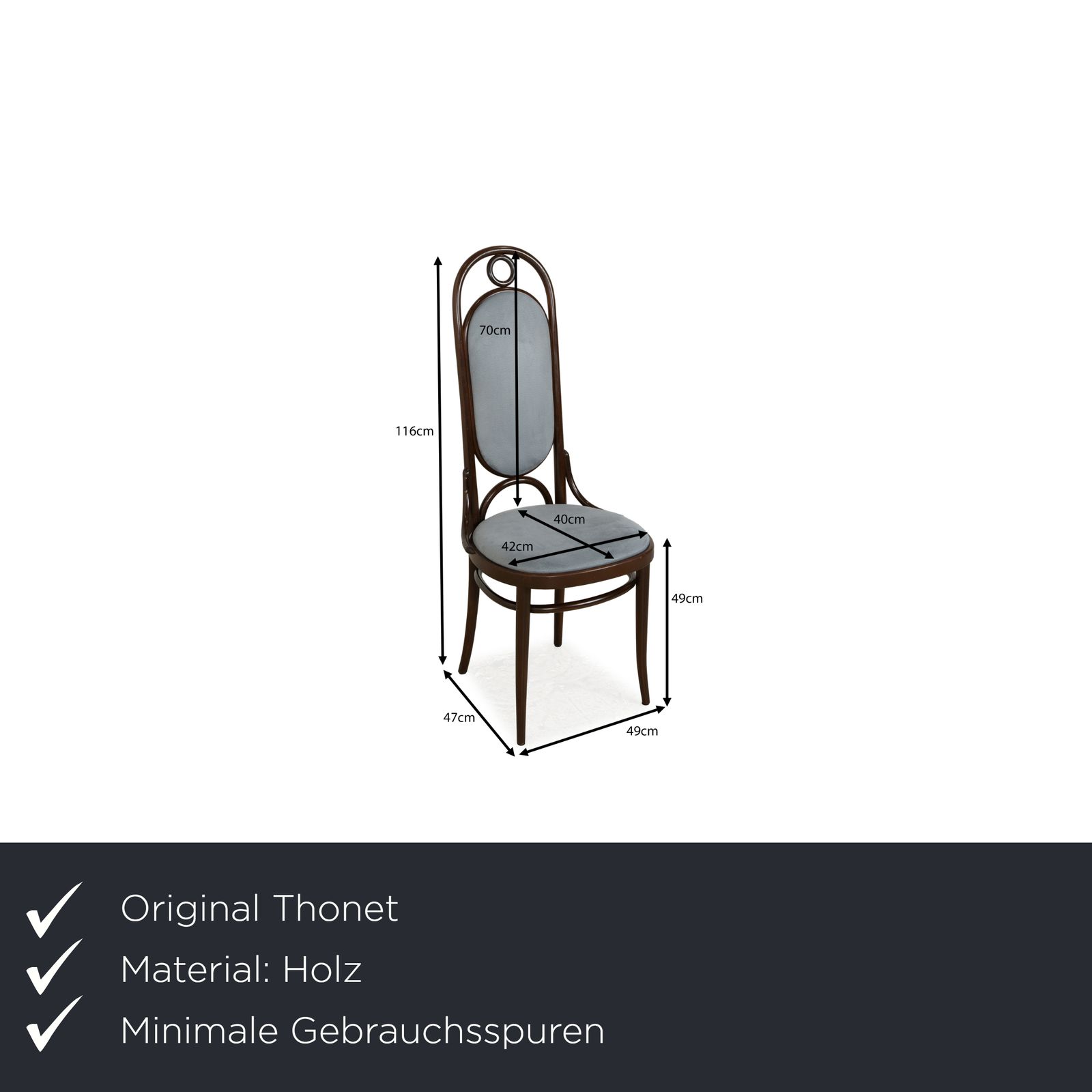 Set Van 8 Stoelen, Thonet Houten Stoel, Bruin Eetkamer photo furniture