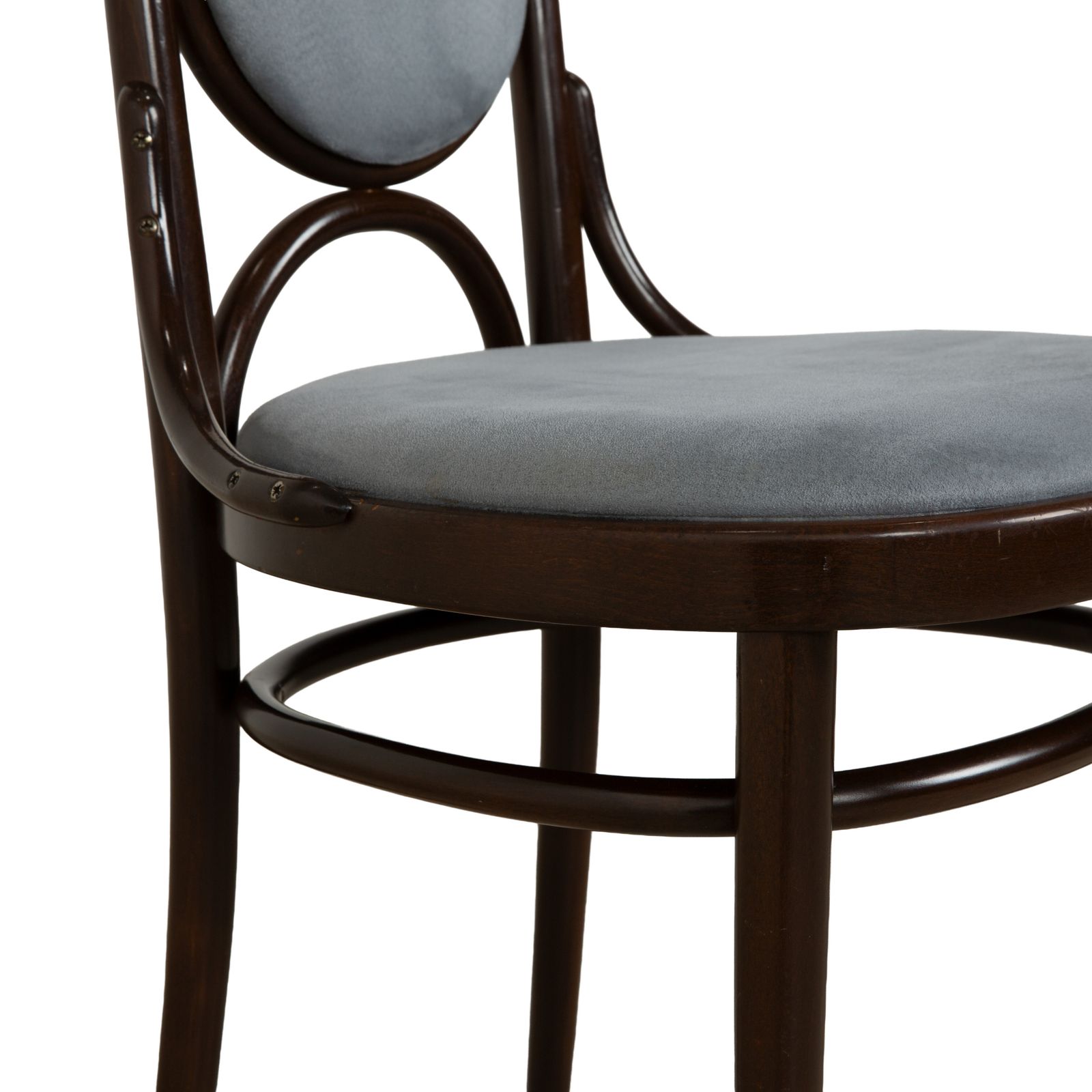 Set Of 8 Chairs, Thonet Wooden Chair, Brown Dining Room photo vinterior
