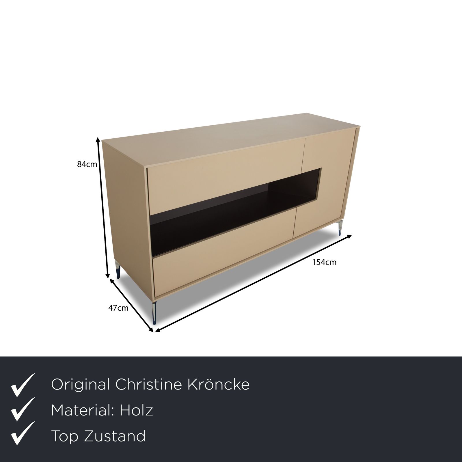 Christine Kröncke Slot Houten Dressoir Beige Indirecte Verlichting photo furniture