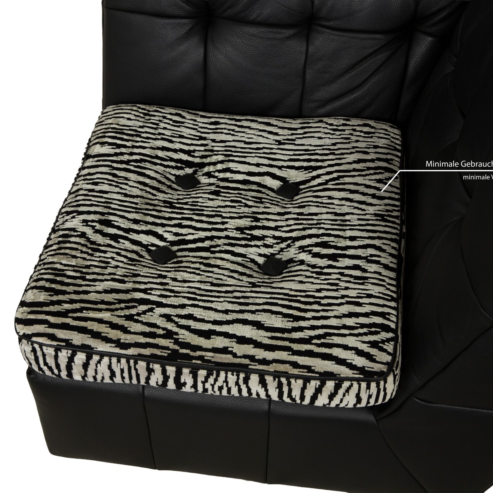 Fauteuil Bretz Tiziana en cuir noir, fonction pivotante photo buy