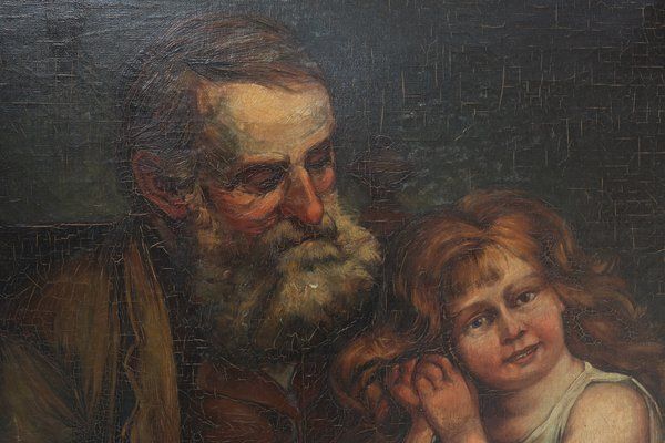 Flemish Artist, Baroque Figures, 1800s, Oil On Canvas, Framed photo for sale