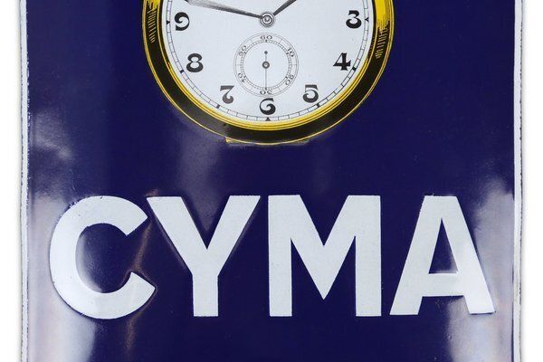 Vintage Enamel Advertising Sign From Cyma, 1926 photo Home Decor