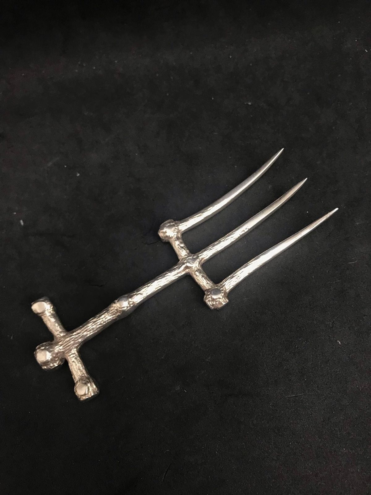 Bread Fork Early Victorian Silver Plated Muffin Server Decorative Fork Cold Meat Charcuterie Collection Gift For Hostess Christmas Table