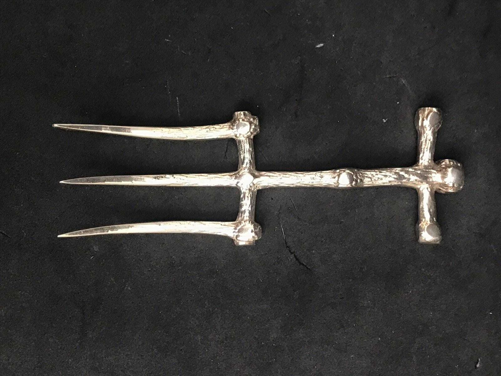 Bread Fork Early Victorian Silver Plated Muffin Server Decorative Fork Cold Meat Charcuterie Collection Gift For Hostess Christmas Table photo furniture