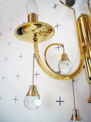 Italian Crystal And Gilded Brass Sconces By Gaetano Sciolari For Sciolari, 1960s, Set Of 2 photo 2147.0