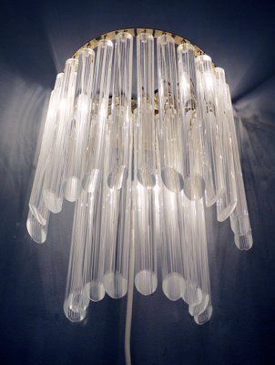 Italian Murano Glass And Gilt Brass Sconce By Paolo Venini For Camer, 1960s photo furniture