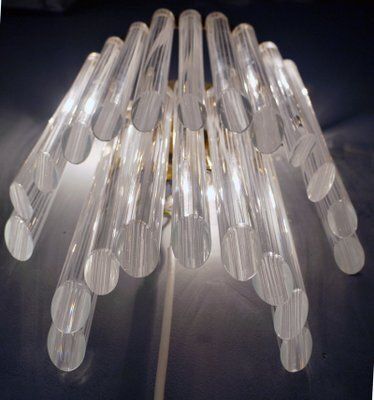 Italian Murano Glass And Gilt Brass Sconce By Paolo Venini For Camer, 1960s photo buy