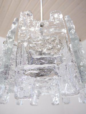 Austrian Frosted Glass And Nickel Chandelier By J. T. Kalmar For Kalmar, 1960s photo 1432.0