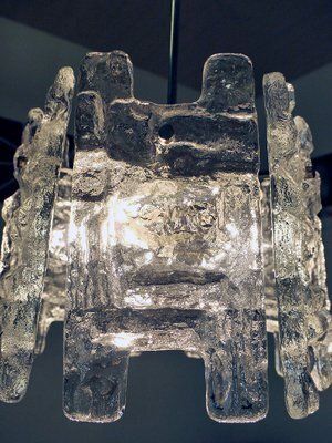 Austrian Frosted Glass And Nickel Chandelier By J. T. Kalmar For Kalmar, 1960s photo vinterior