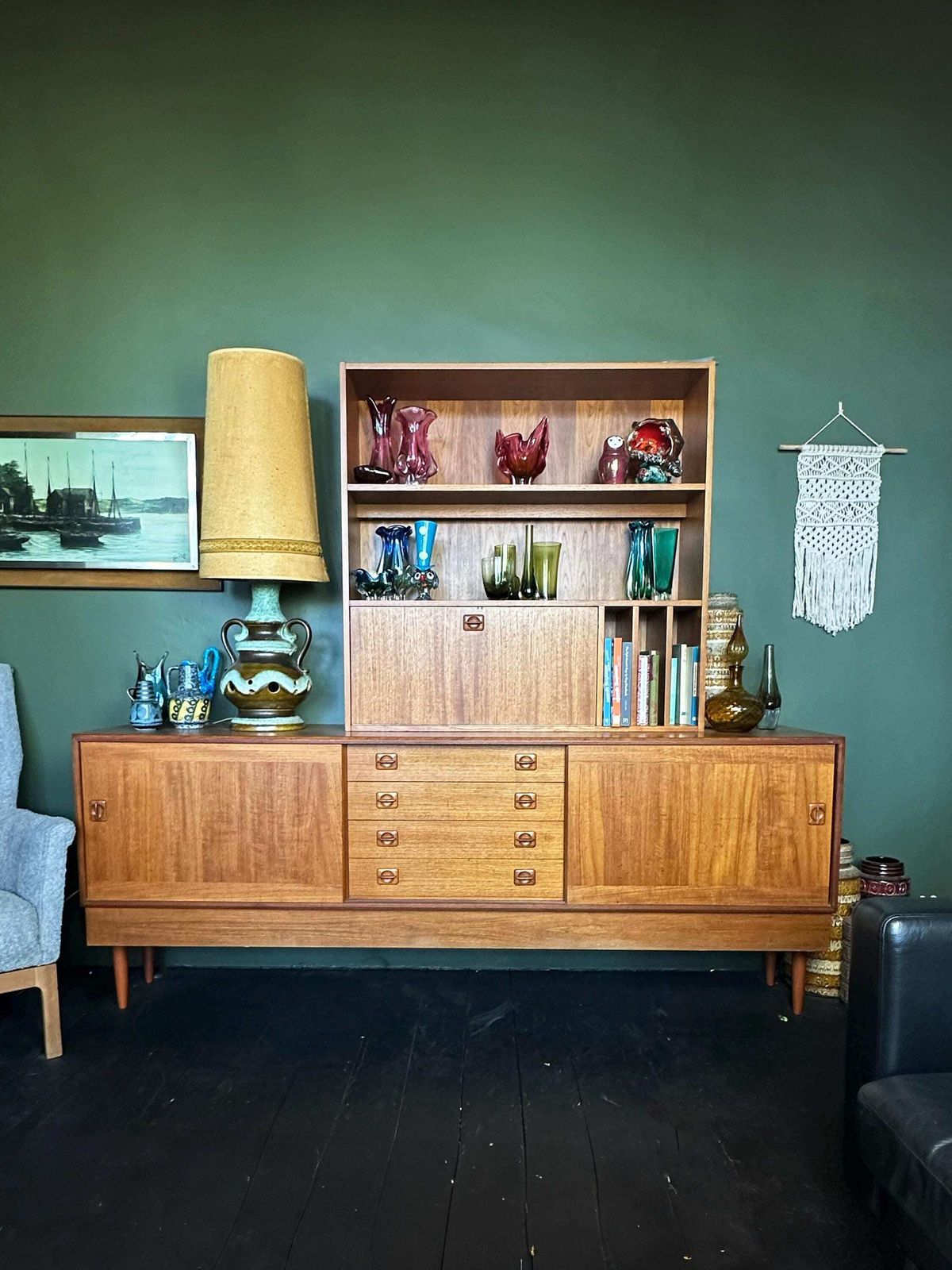 Mid Century Danish Teak Wall Unit By Clausen & Son For Silkeborg Circa 1960 Vintage Storage photo Furniture