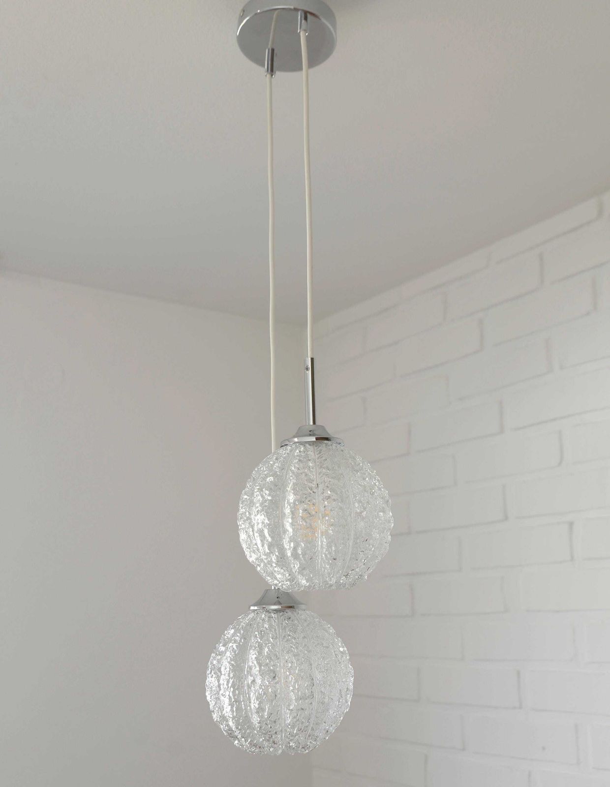 Vintage Bar Lamp / Pendant Light / Redesign Ceiling Light / Mid Century Lighting / Mcm Hanging Lamp / Cascade Light Fixture / Pumpkin Shape photo furniture