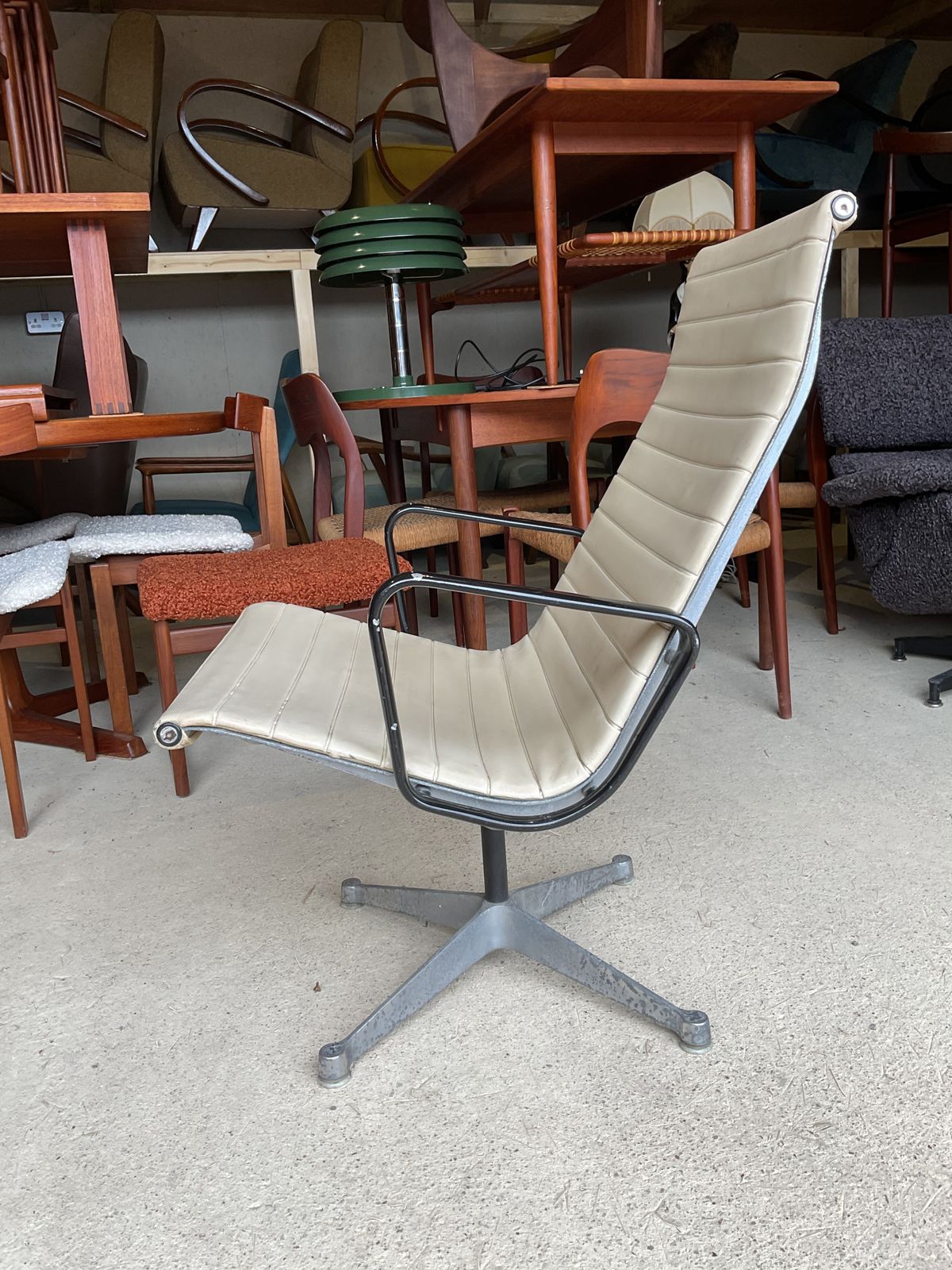 Furniture Charles & Ray Eames For Herman Miller Co. Chair, Model 681/82, C. 1959. Vintage photo