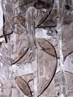 Cascading 25 Amber Murano Chandelier With Interlocking Glass By J. T. Kalmar For Kalmar, 1960s photo Lighting