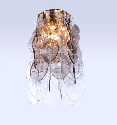 photo furniture Cascading 25 Amber Murano Chandelier With Interlocking Glass By J. T. Kalmar For Kalmar, 1960s