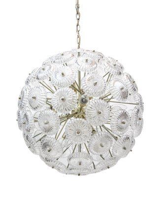 Germany Crystal Snowball Sputnik Chandelier From Palwa, 1960s photo furniture
