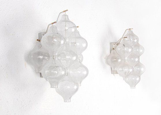 Tulipan Murano Glass Wall Lights By J. T. Kalmar For Kalmar, 1960s, Set Of 2