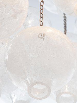 photo furniture Austrian Tulipan Chandelier Or Pendant Light In Blown Glass From Kalmar, 1960s