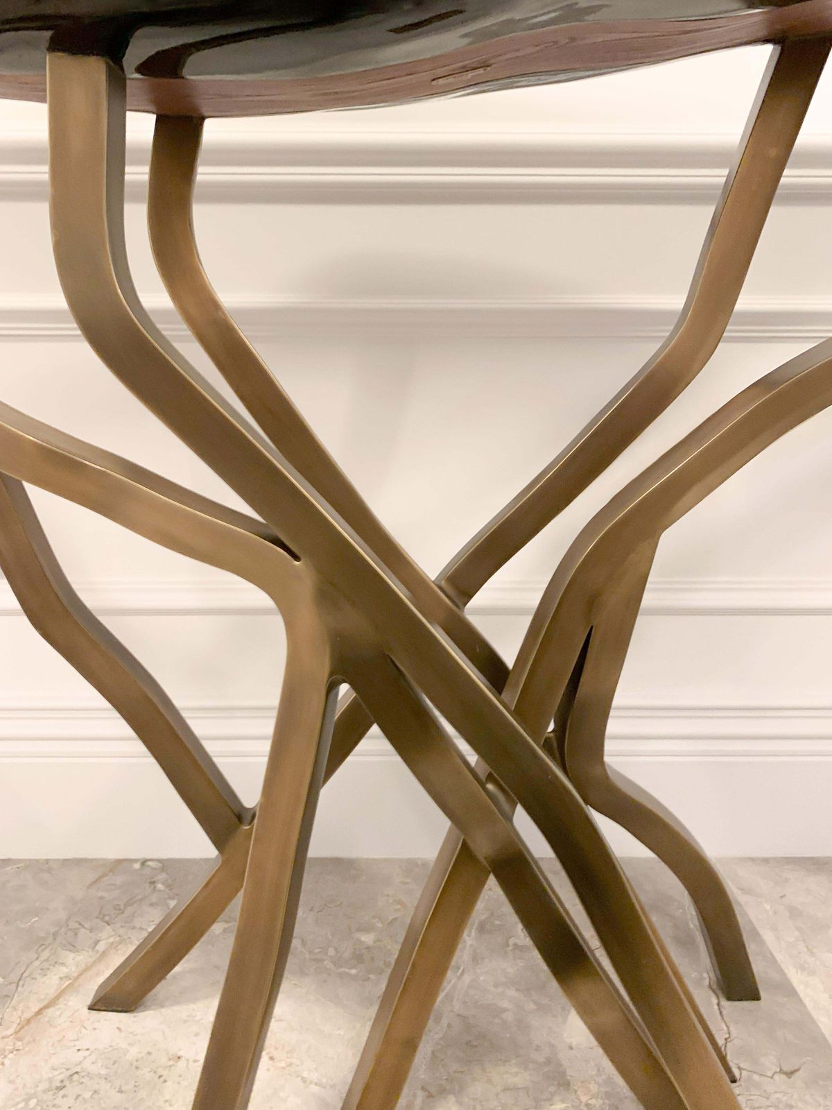Tessellated Shell And Bronze Console, Acacia By R And Y Augousti, Contemporary France photo buy