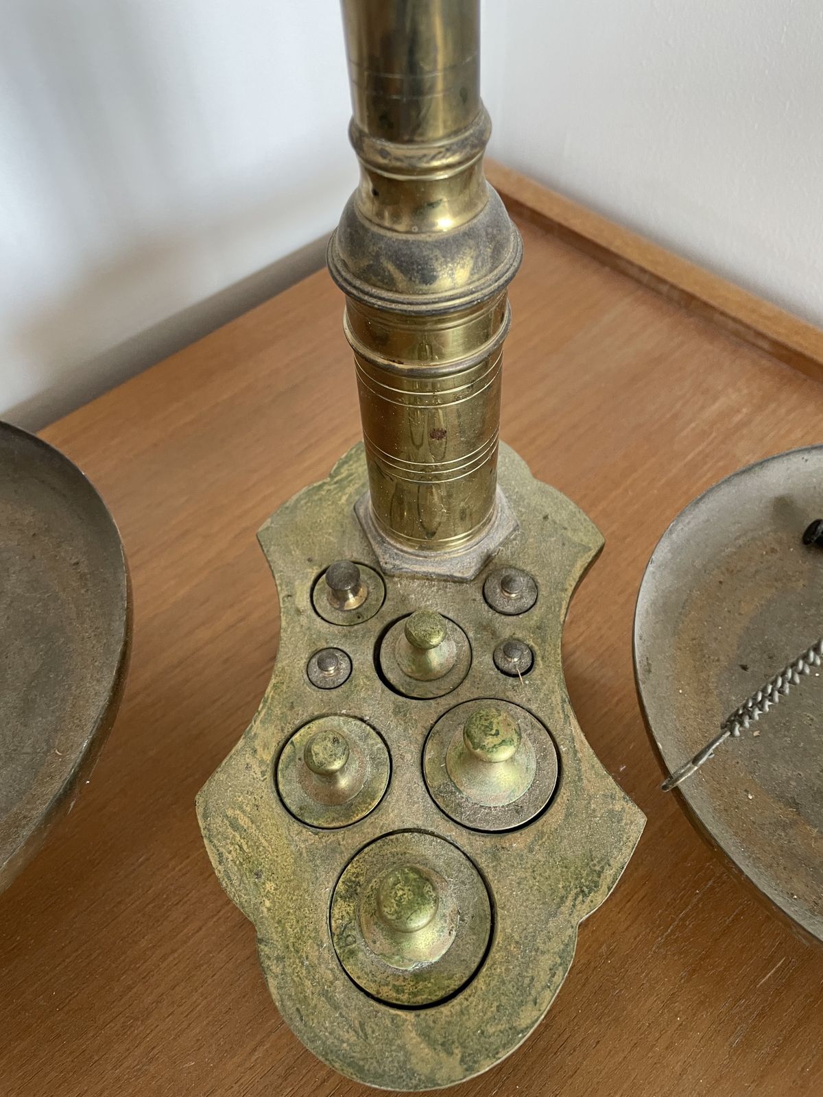 Portuguese Brass Weighing Scales With Decorative Features photo furniture