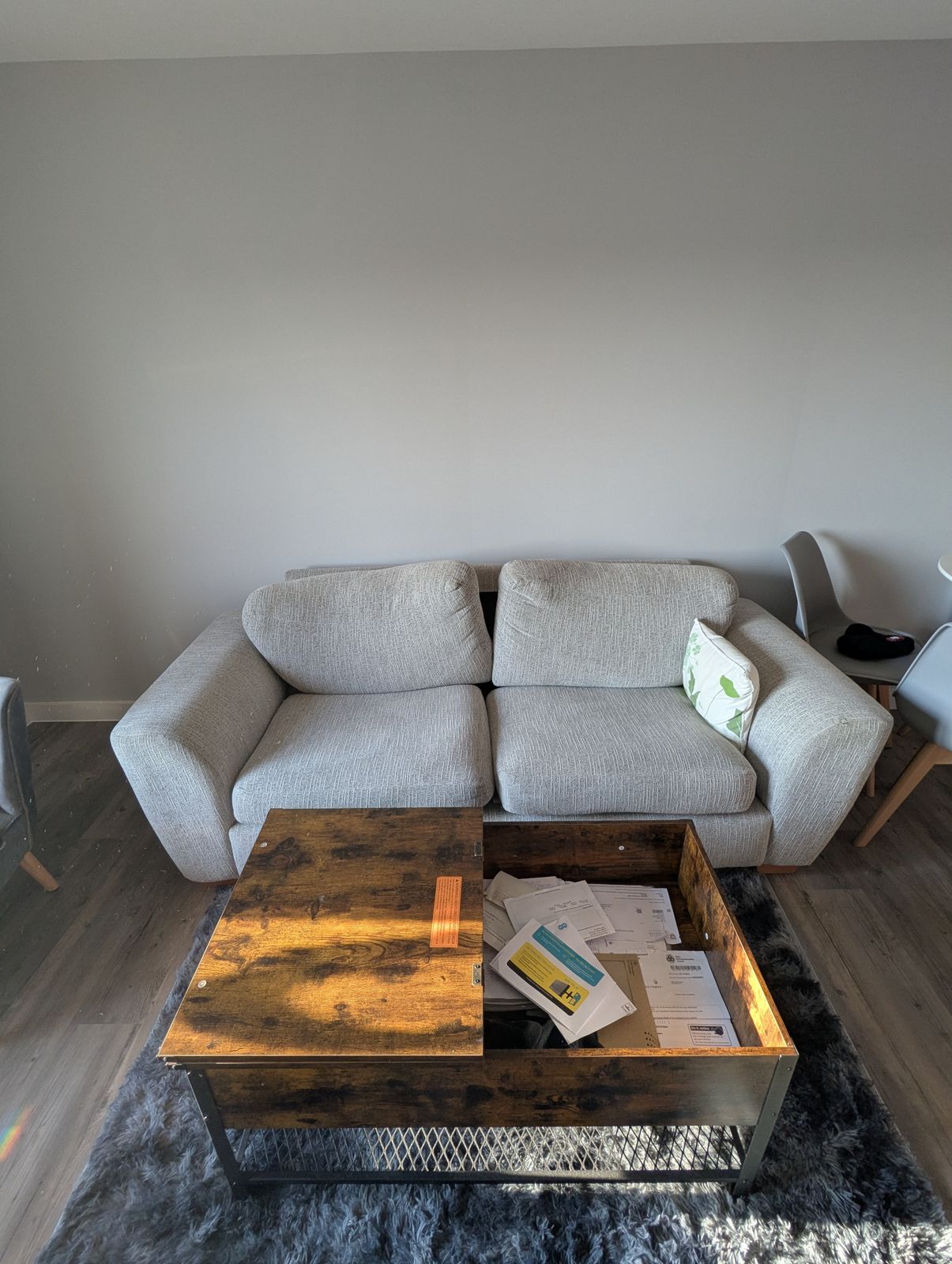 Modern Off White Living Home Two Seater Sofa photo furniture