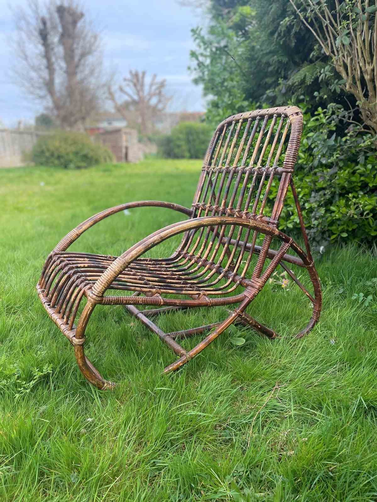 Italian Bamboo Garden/Conservatory Chair photo 495.0