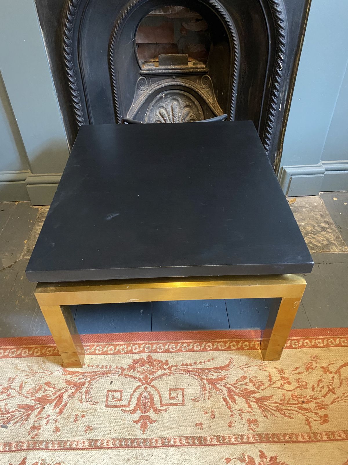 Pair Of French Mid Century Brass Side Tables photo Furniture
