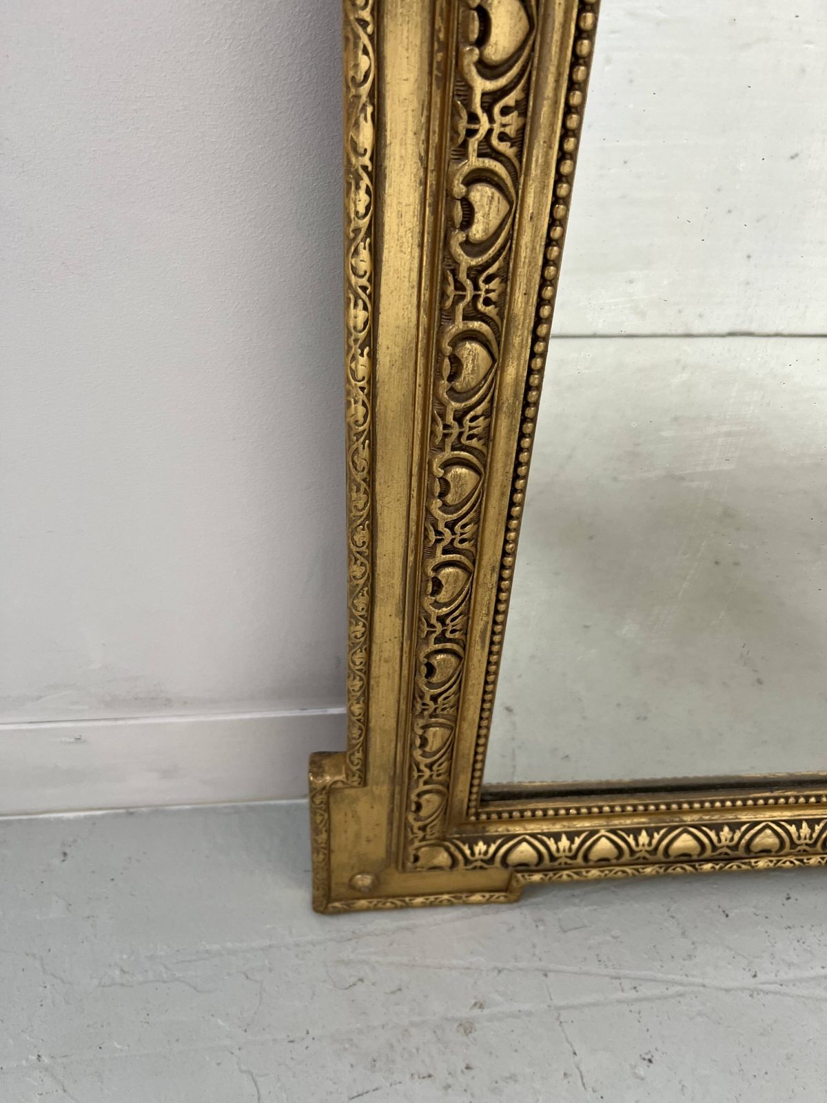 Louis XVI Style Mirror In Wood And Gilded Stucco, 19th Century photo 817.88