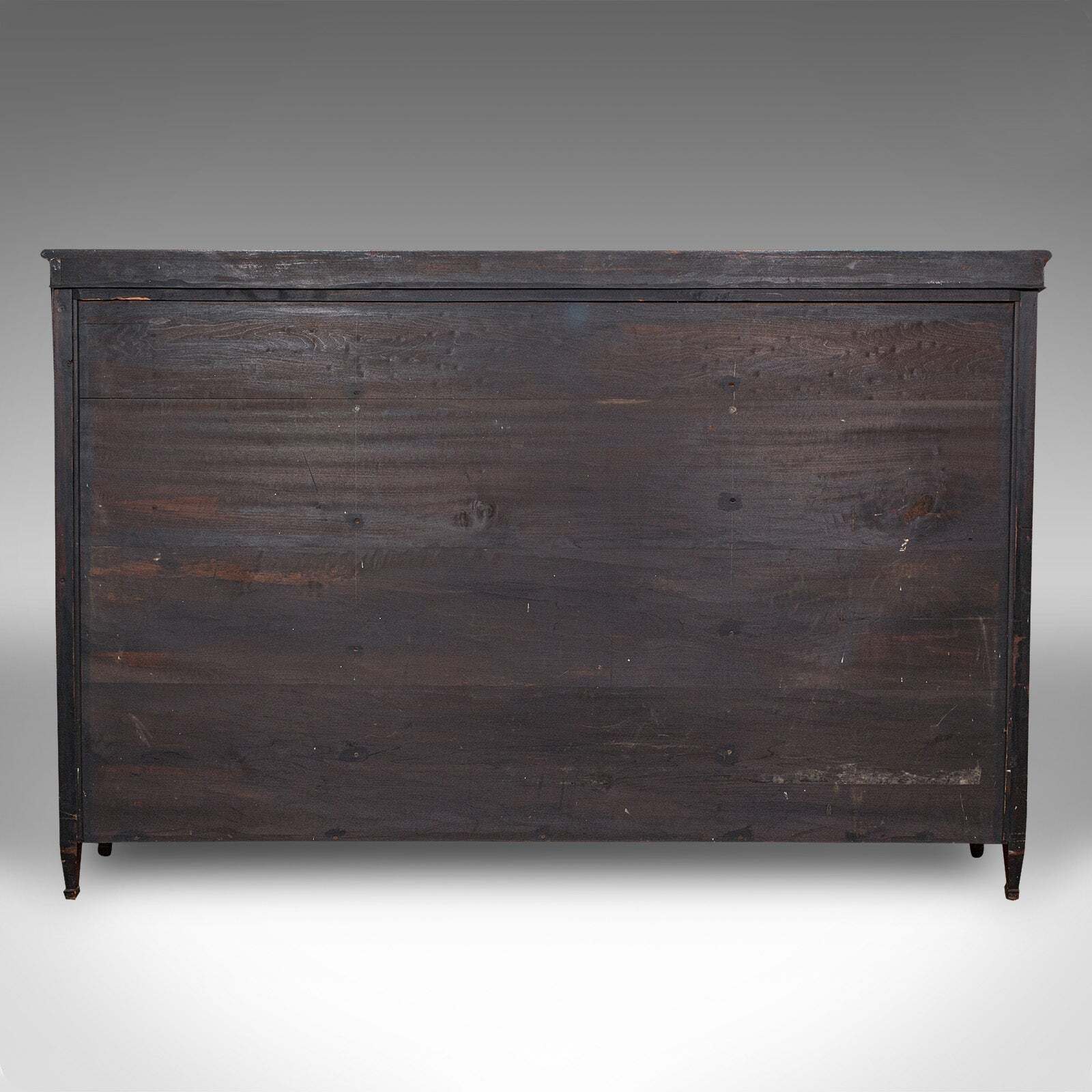 Large Antique Breakfront Bookcase, English, Cabinet, Georgian Revival, Victorian photo vinterior