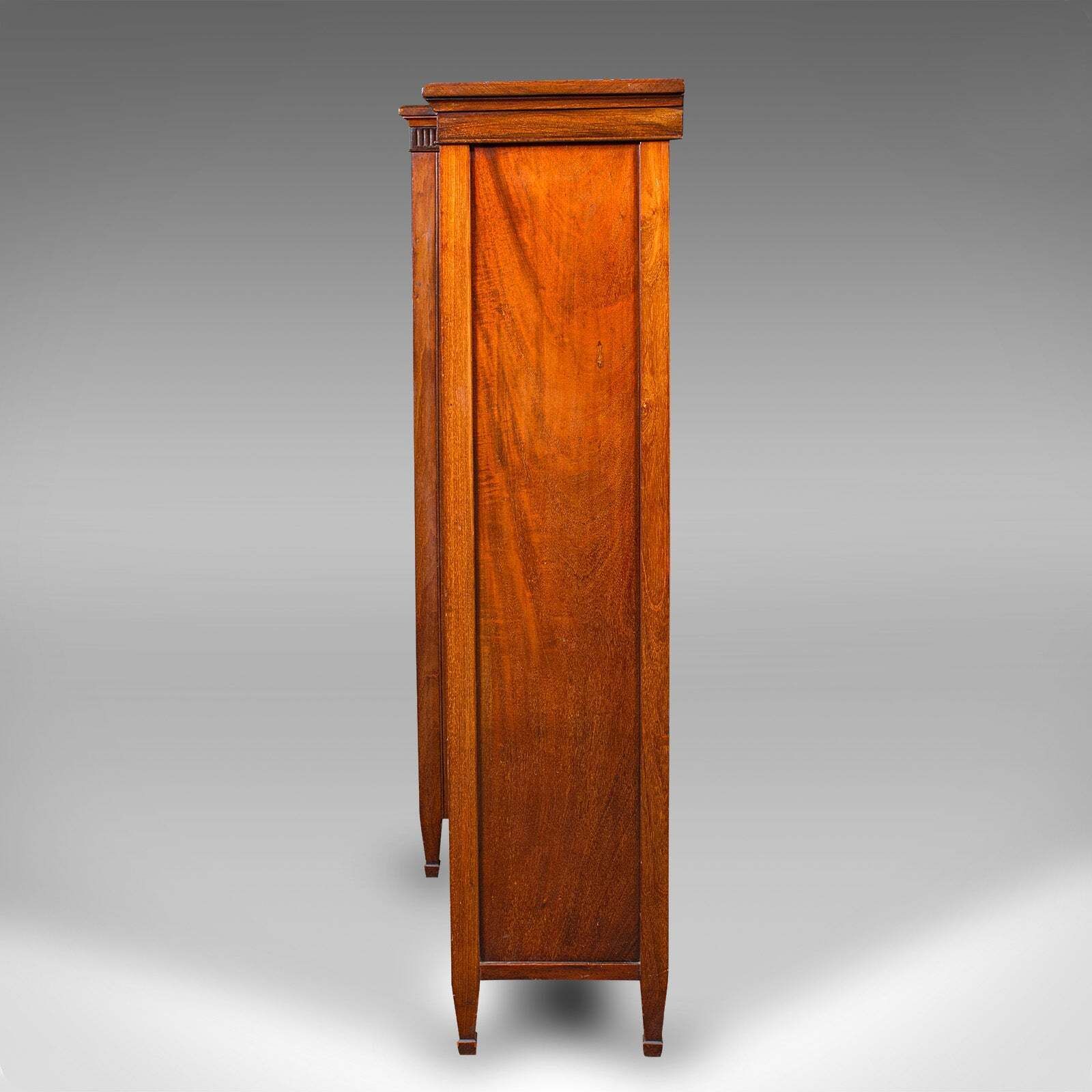 Large Antique Breakfront Bookcase, English, Cabinet, Georgian Revival, Victorian photo buy