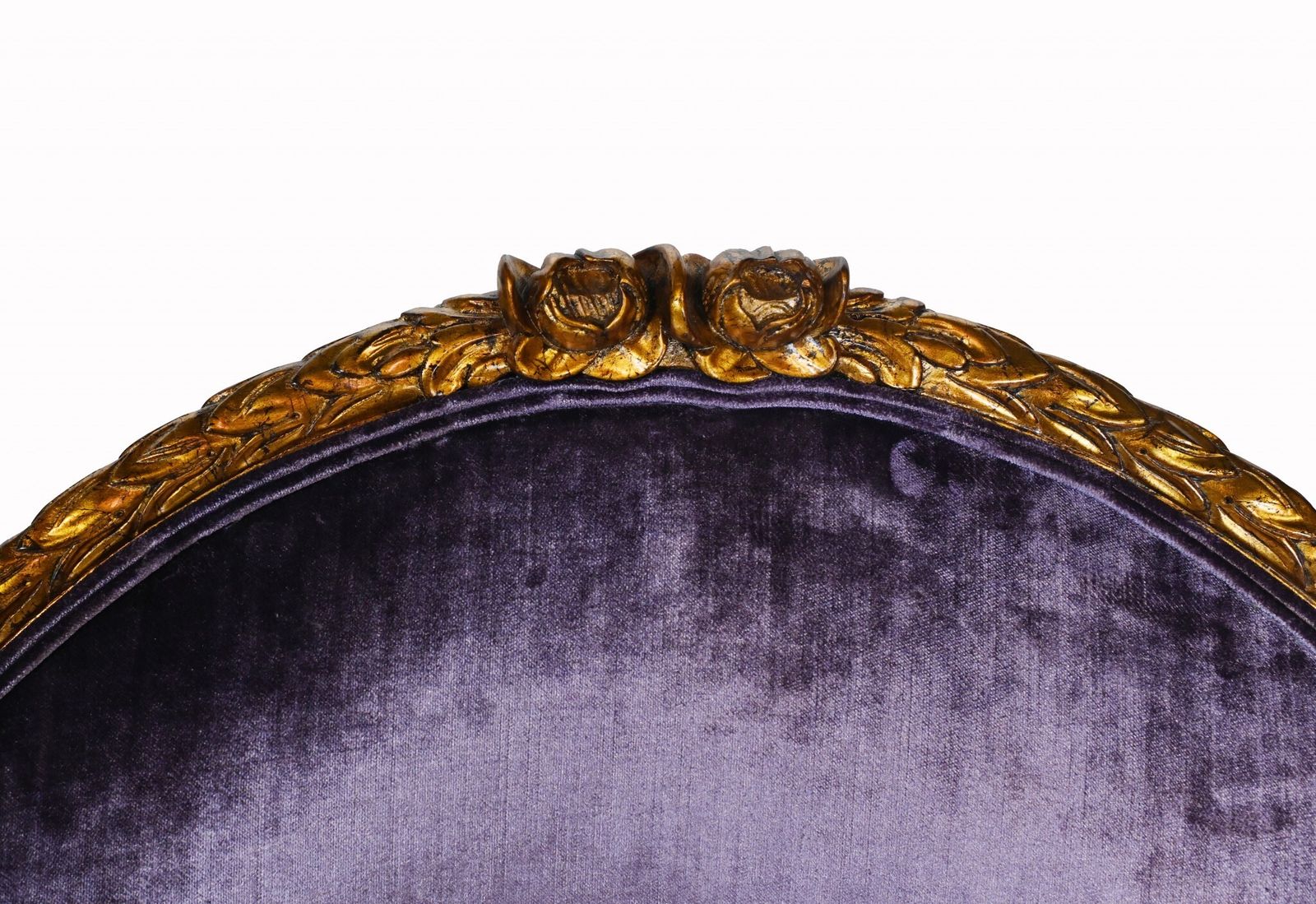 Pair French Empire Tub Chairs Arm Chair Fauteil Gilt Frame photo for sale